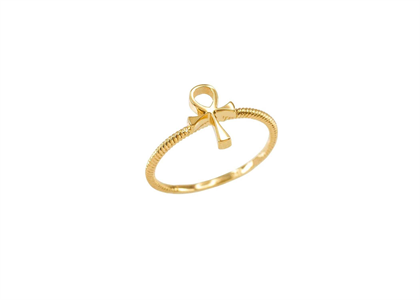 Fashionable Ankh Cross Ring